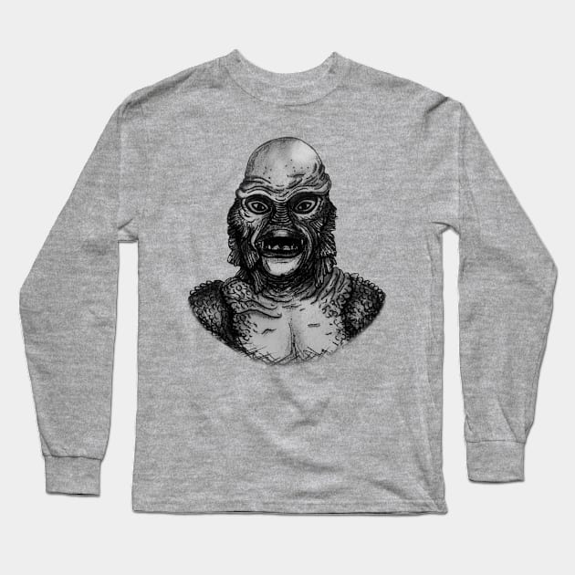 The Creature Long Sleeve T-Shirt by SoggyCheeseFry